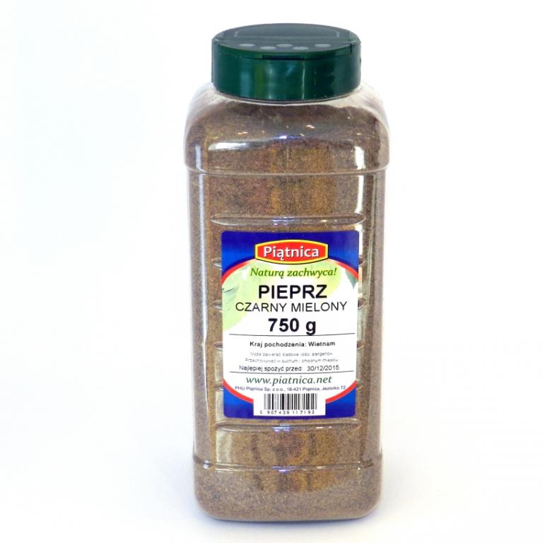 Čierna mletá paprika 750g Piątnica