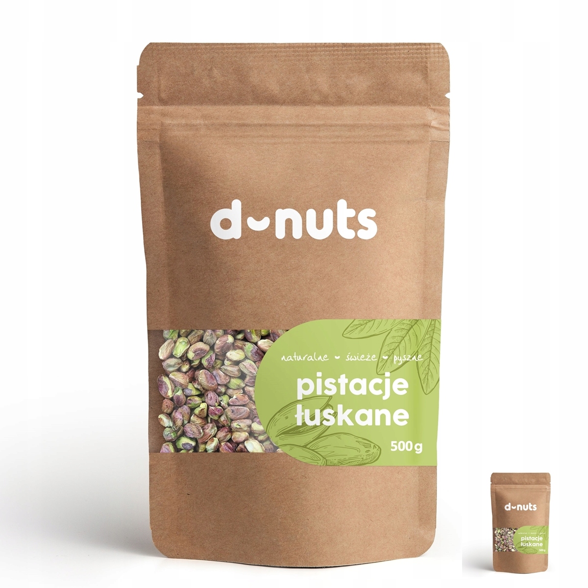 Orechy - Shelped Pistachios bez prémiovej soli 500g D-NUTS HIT