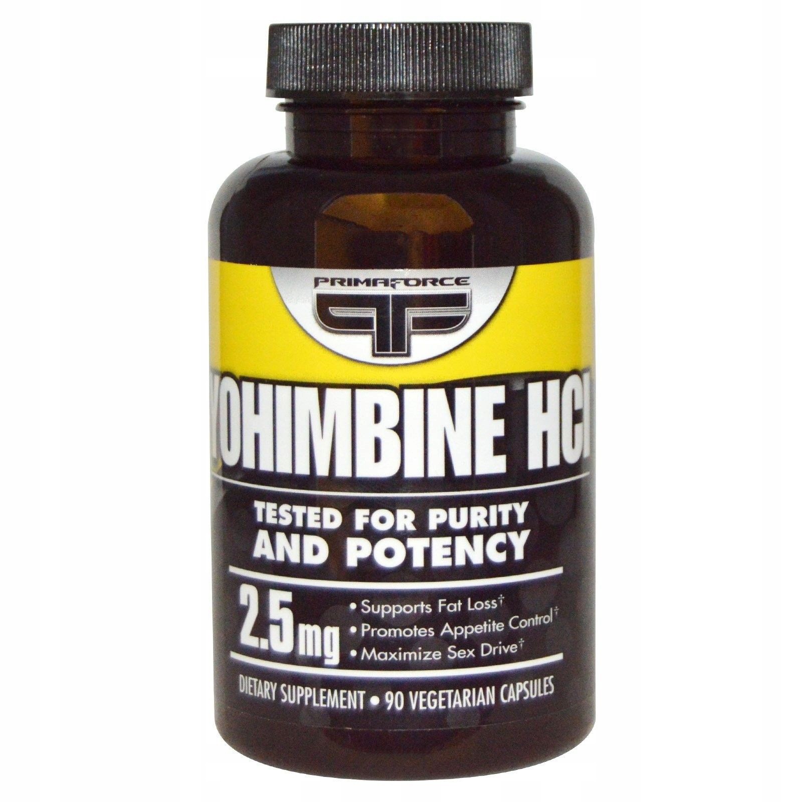 Spaľovač tuku - Primaforce Johimbina, Yohimbine HCl 2,5 mg 90KAPS