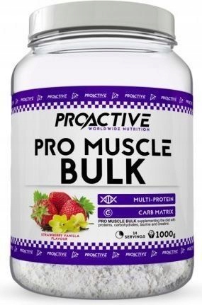Gainer - Proaktívny objem 1000g objemový proteín a sacharidy