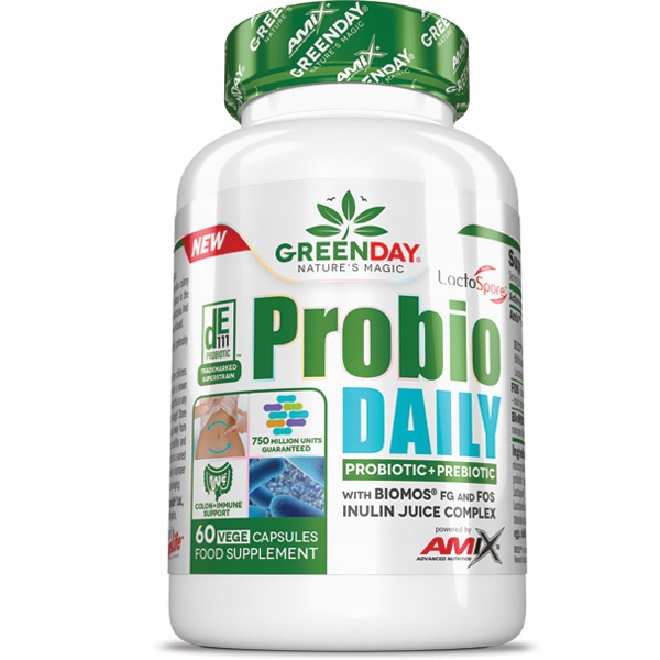 Srobky denne 60 čiapky. Amix Greenday - probiotiká