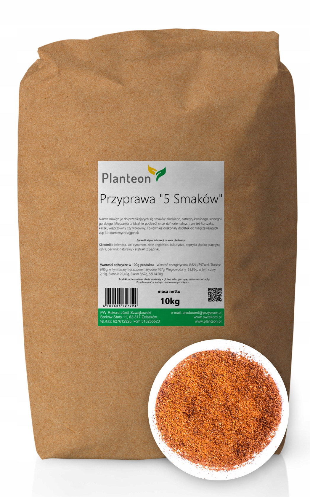 Spice "5 chutí" pre omáčky, 10kg mäso