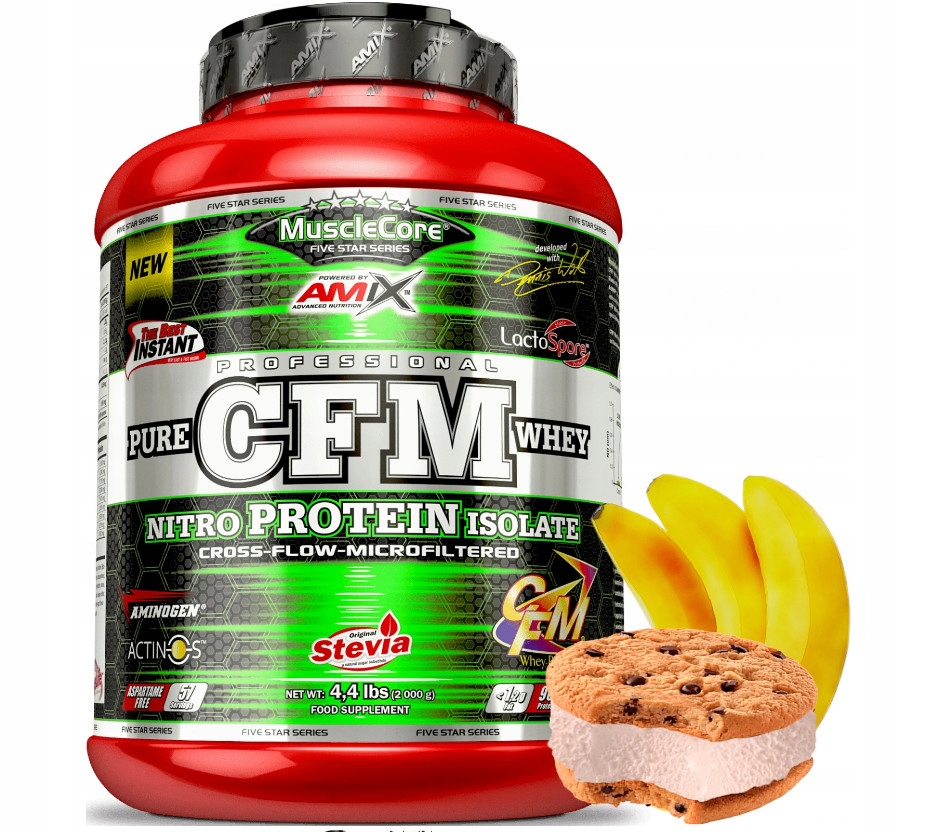 Proteín - Čistá srvátka CFM 2000 g, línia Amix MuscleCore