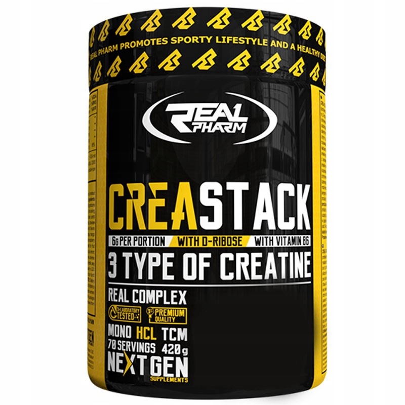 Kreatín - Real Pharm Crea Stack 420g pevnosť sily
