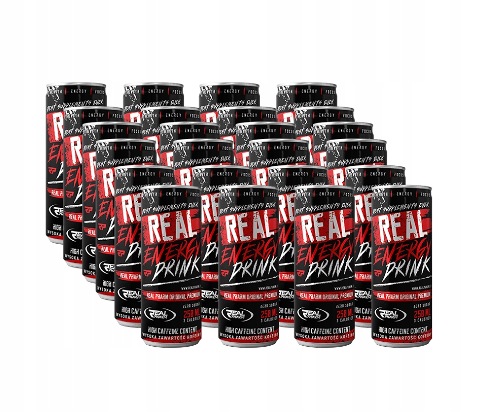 Real Pharm Energy nápoj bez cukru 250ml x 24