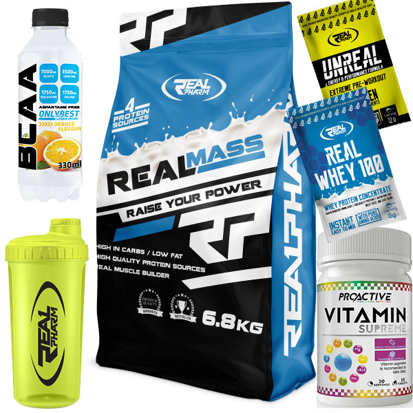 Gainer - SKUTOČNÁ FARMACEUTICKÁ HMOTNOSŤ 6,8 kg najlepší gainer + vitamíny