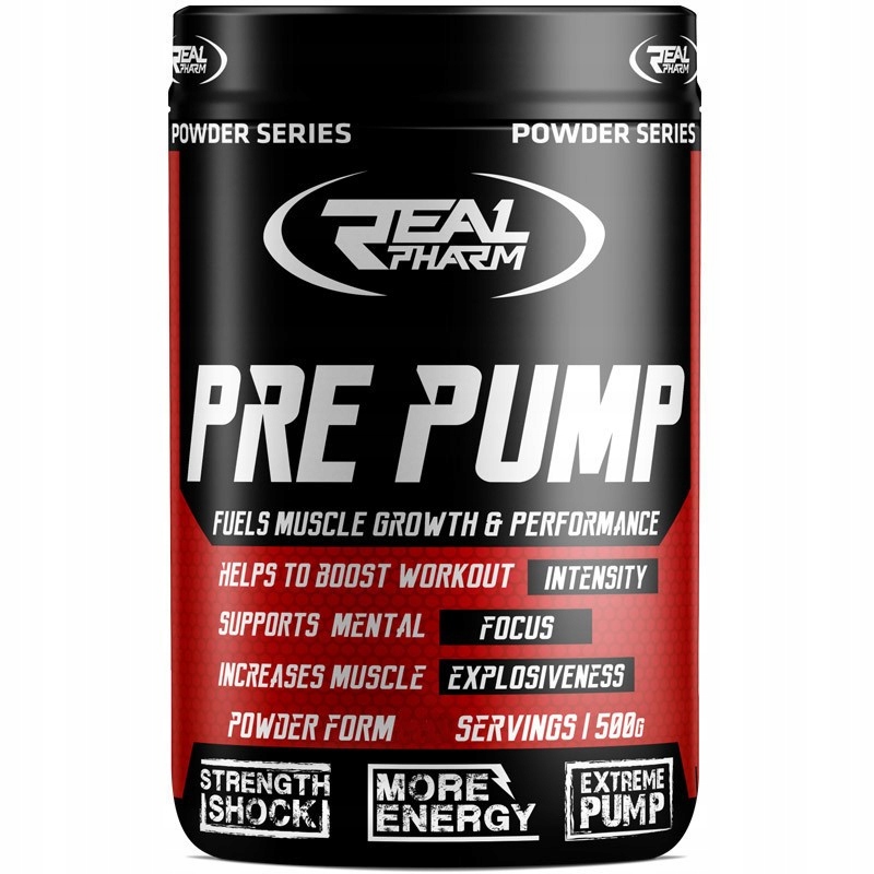 Real Pharm Pre čerpadlo 500g čerpadlo svalová energia