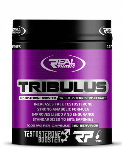 Testosterón - REAL PHARM TRIBULUS 150 CAPS Potencia libida