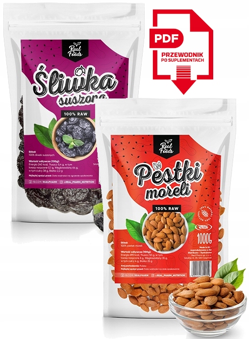 Reálne potraviny drobné marhuľové 1kg + sušené slivky 1kg