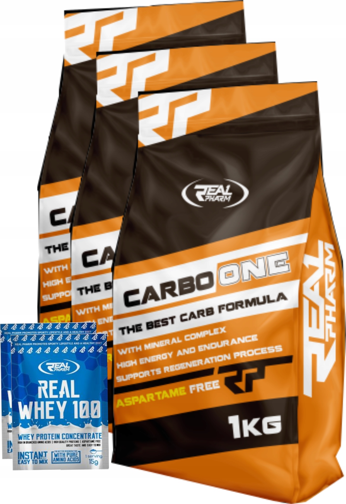 Real Pharm Carbo One 3x1000g Grape