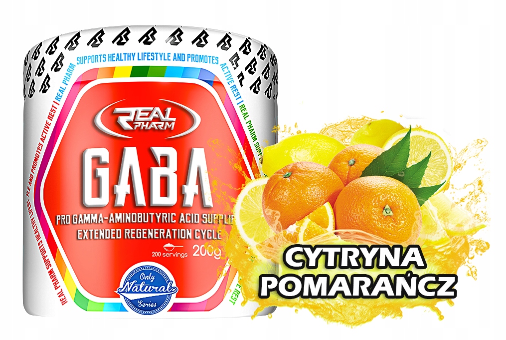 Testosterón - Real Pharm Gaba 200g Instant citrón Orange