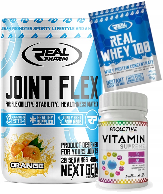 Ochrana kĺbov - Real Pharm Chock Flex 400g MSM Kolagén Glukozamín