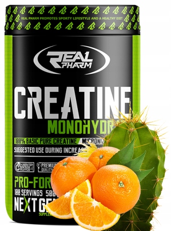 Kreatín - Real Pharm Monohydrát Kreatín Cactus Orange