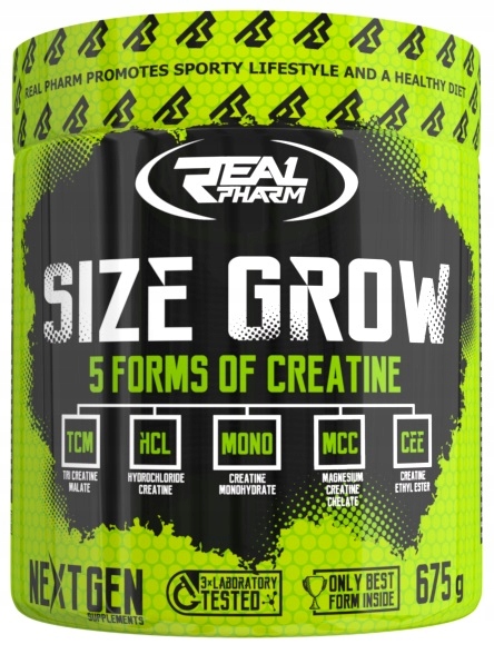 Kreatín - Real Pharma veľkosť rastie 675g jahodový vodný melón + utečenca