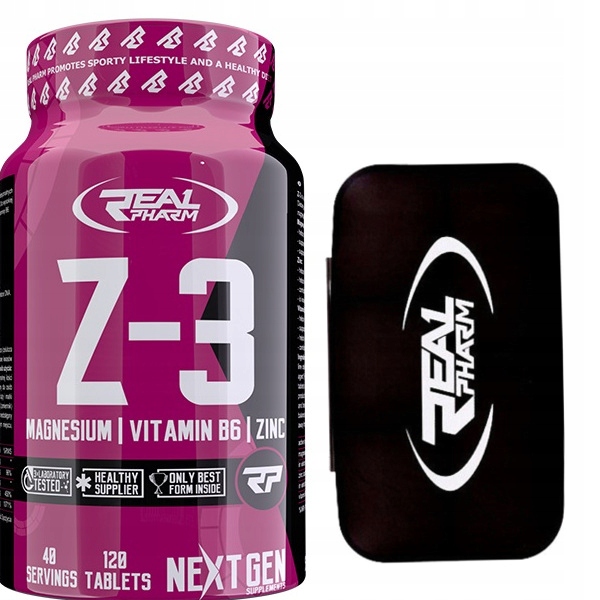 Testosterón - Real Pharm Z-3 90 + 30T ZMA HORČÍK ZINOK VITAMÍN B6