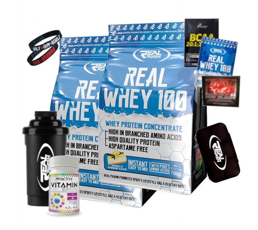 Proteín - REALPHARD WHOW100 700G 2X proteínový kondicionér + Shaker