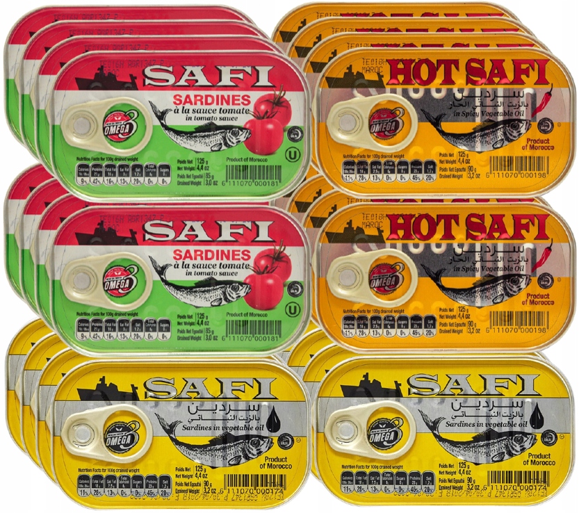 SARDINKI SAFI 24X125G ZMES CHUTÍ M&K