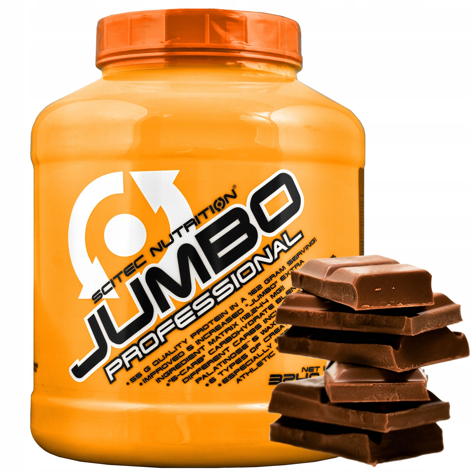 Gainer - SCITEC JUMBO PROFESSIONAL proteín s hmotnosťou 3240 g MASS GAINER