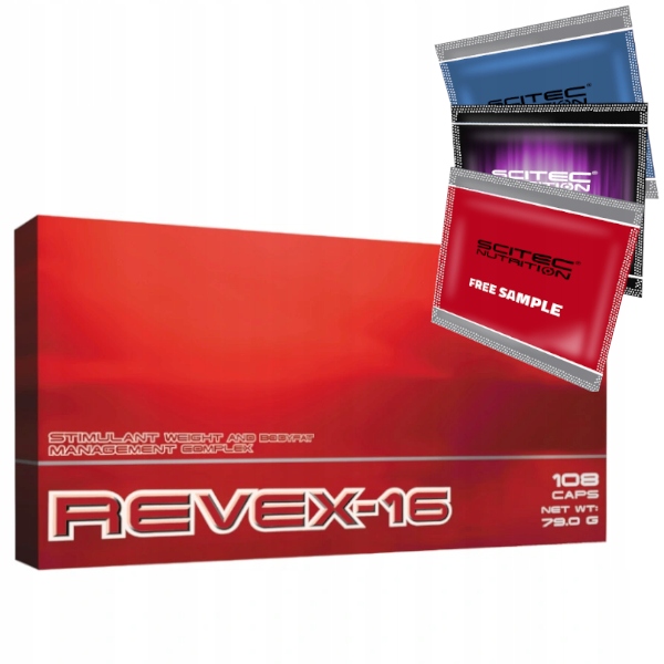 Spaľovač tuku - SCITEC Revex 16 108 čiapky Silný spaľovač tuku