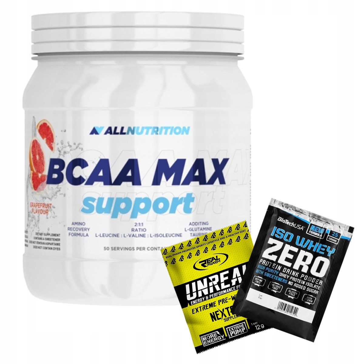 Aminokyseliny - SFD-Allutrition BCAA Max Podpora 500g vzorky vzorky