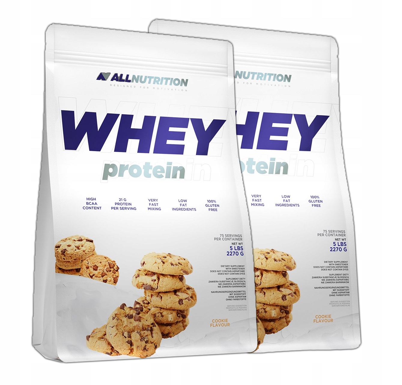 Proteín - SFD - Allutrition Whey Protein 2270G + 2270g Flavory