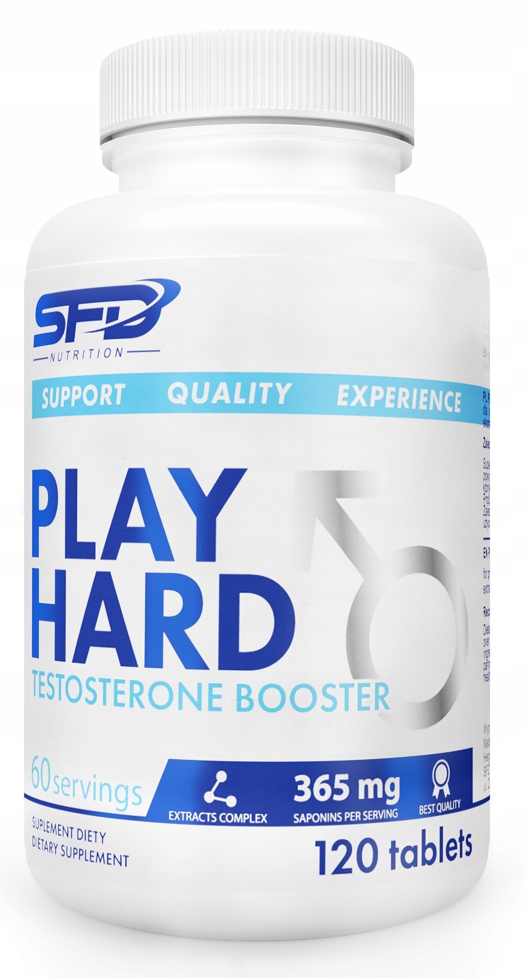 Testosterón - SFD Play Hard 120 Tab Libido Testosterón Tribulus