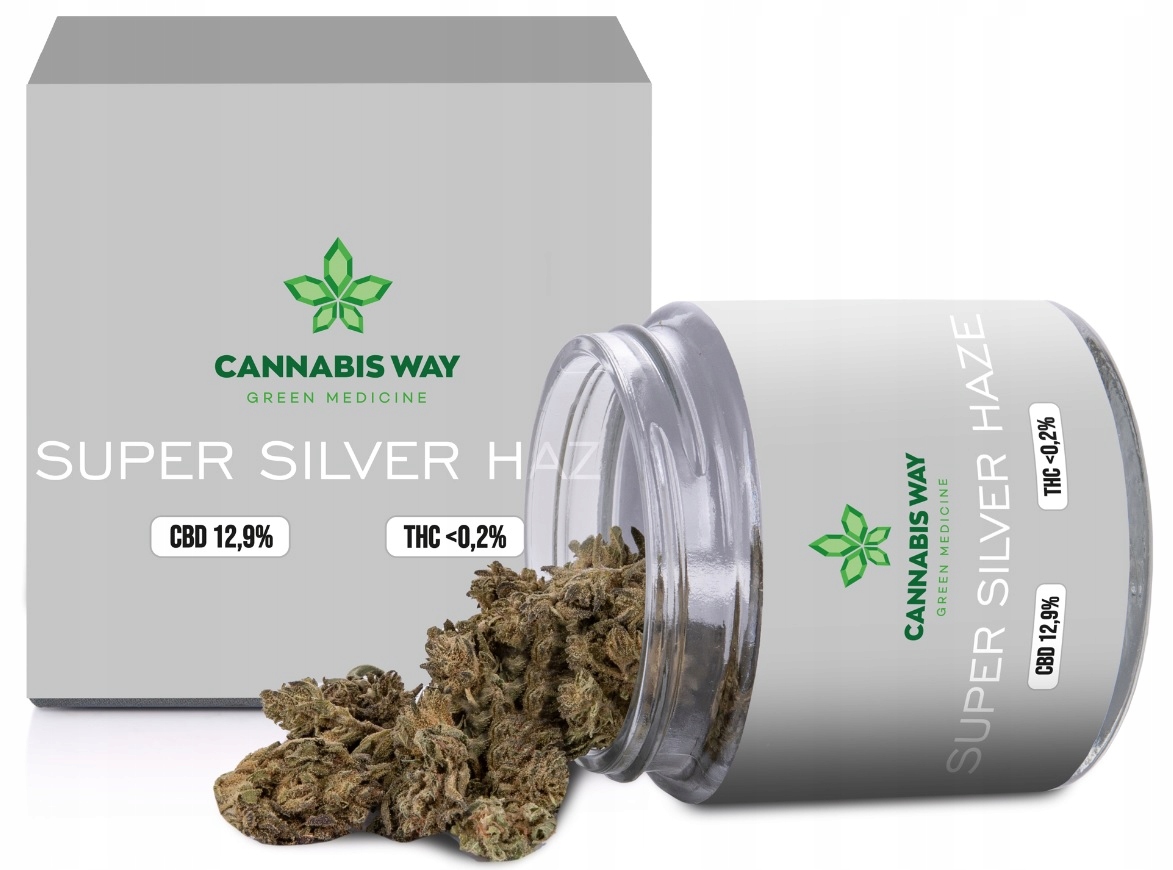 CBD - Silver Haze 12.4% Sucho CBD Marihuana z Cannabis 5g