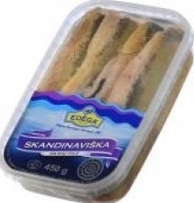 Sleď v SKAND OLEJA. 450g litovských pochúťok