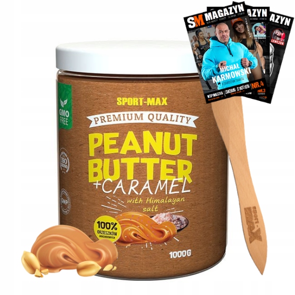 SM arašidové maslo Caramel s arašidovou soľou 1000 g 1KG
