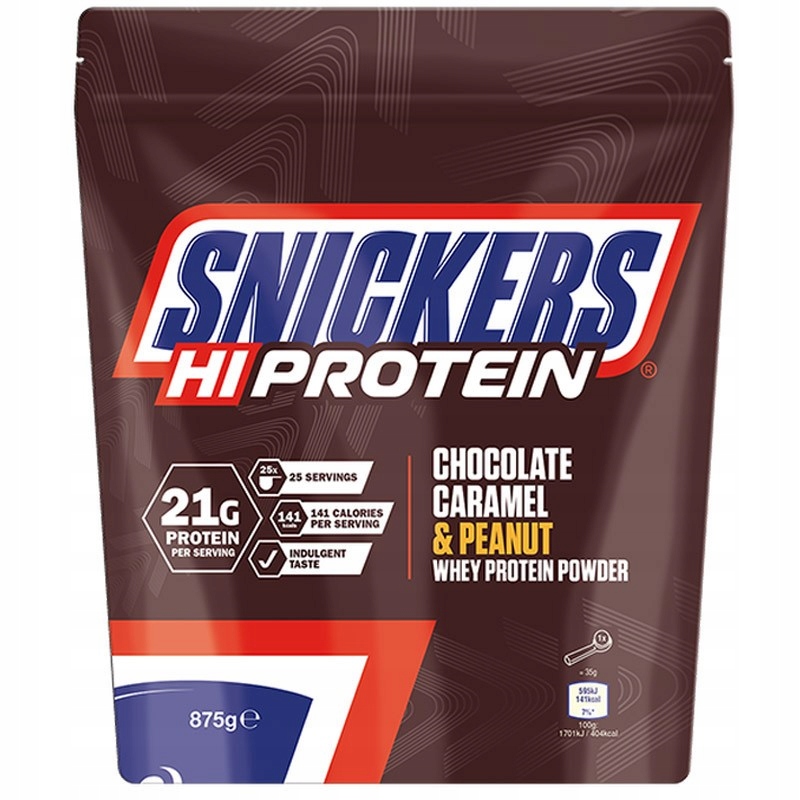 Proteín - SNICKERS HI PROTEIN 875G PROTEÍNOVÉ Aminokyseliny SVALY