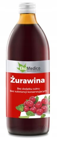 Brusnicový džús 100% 500ML EKAMEDICA