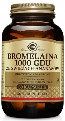 Spaľovač tuku - SOLGAR BROMELAIN 60k Tráviaci enzýmy BROMELAIN