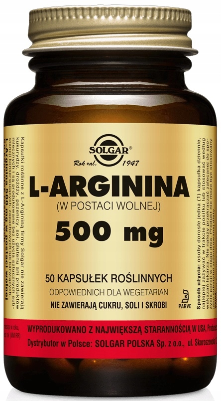 Aminokyseliny - Solgar L-Arginine 500 mg 50K vo voľnej forme