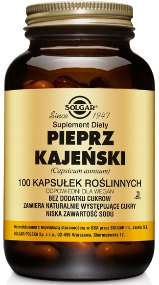 Spaľovač tuku - SOLGAR KAJENIAN PEPPER 100k CHUDNUTIE ZNÍŽENIE