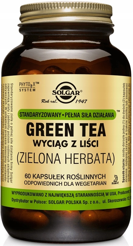 Spaľovač tuku - Solgar Green čaj 60k listový list čaju