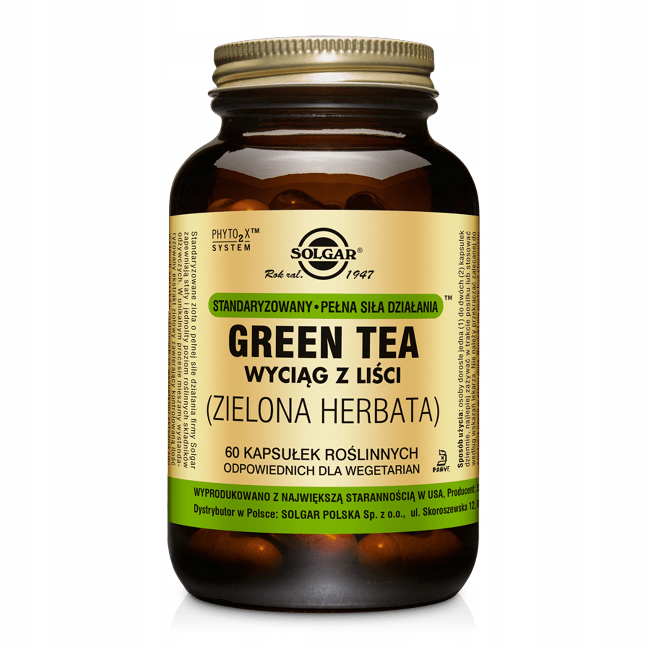 Spaľovač tuku - Solgar Green Tea Extrakt 60K Fat Burner