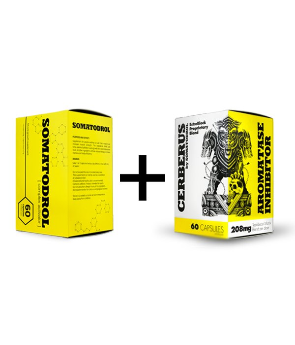 Somatodrol 60K + Cererus 60K Testosterón Libido