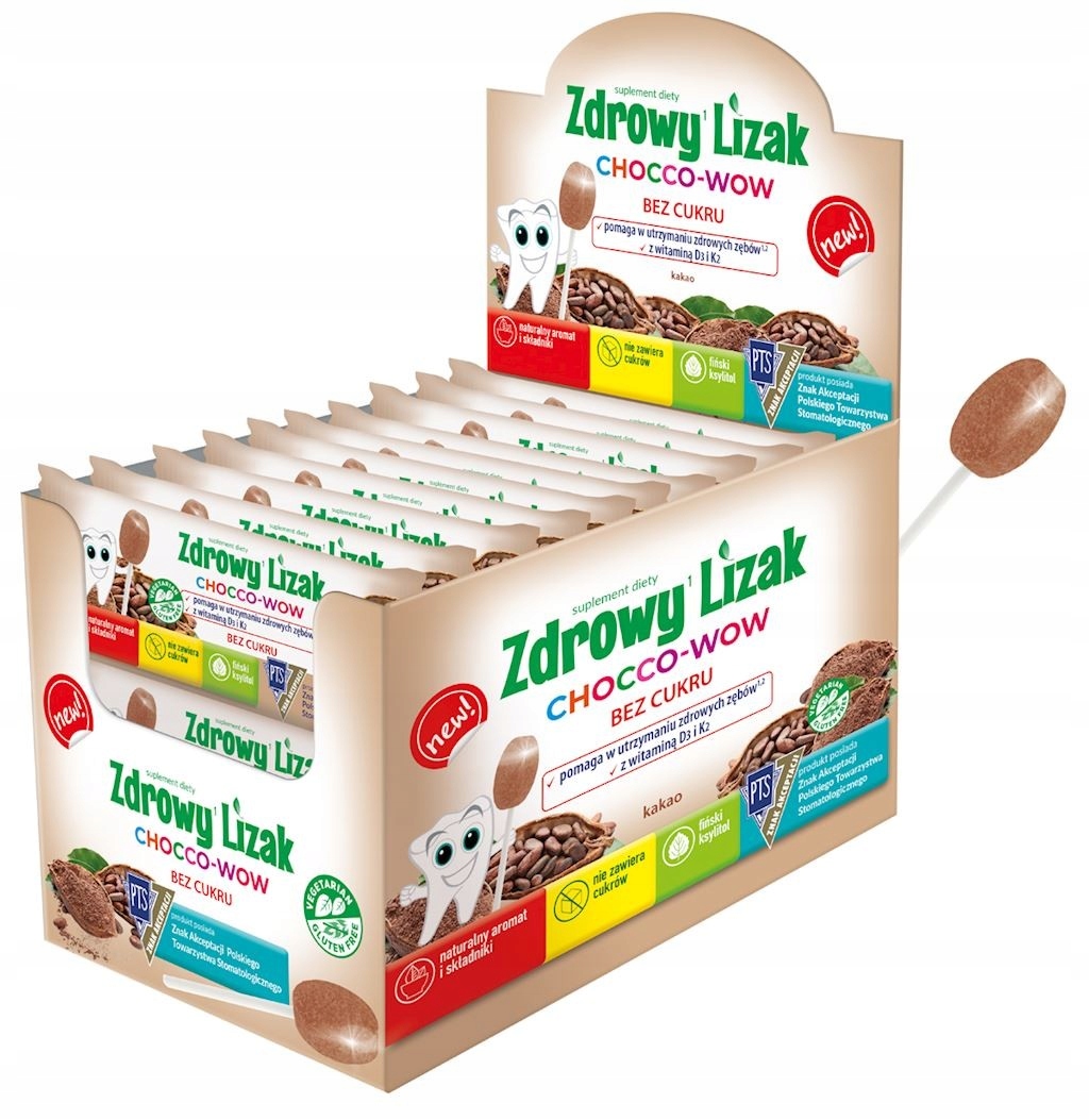 StarPharma Zdravá Lollipop Cocoa Chocco-WOW bez cukru