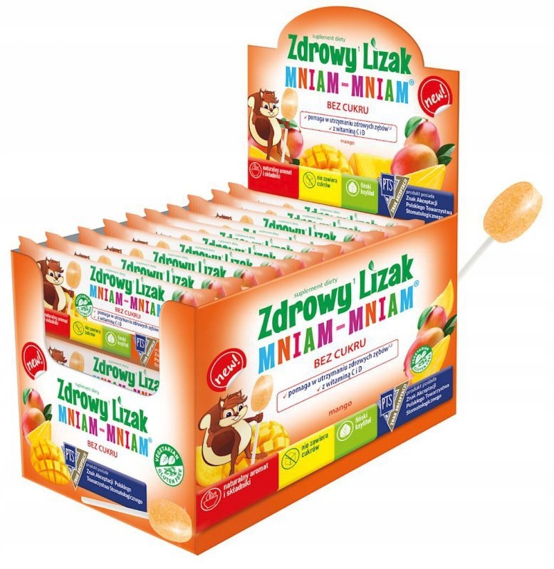 STARPHARMA Zdravé MANGO Lollipop Yum-Yum bez cukru