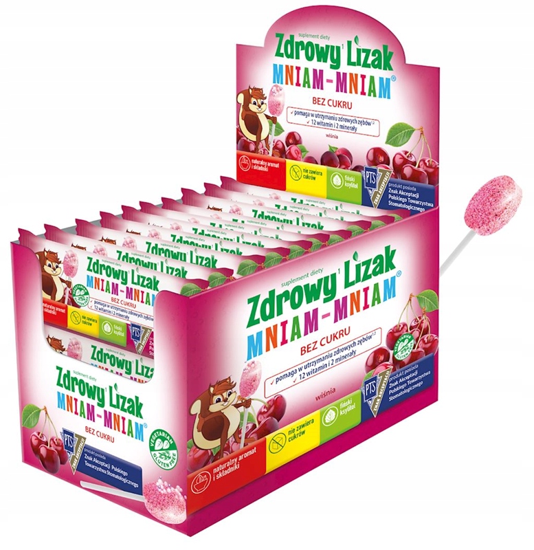 StarPharma Zdravá šumivá Lolliper Cherry Mnia