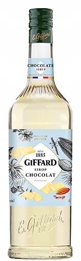 PRÍCHUŤOVÝ CUKOROVÝ SIRUP BIELY ČOKOLÁDOVÝ GIFFARD 1L