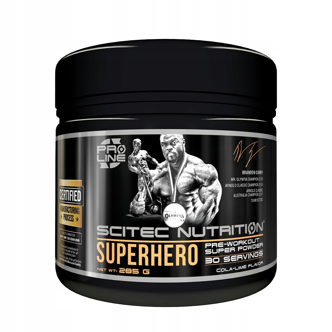 SCITEC Superhrdina 285G Pre-cvičenie COLA-LIMONKA