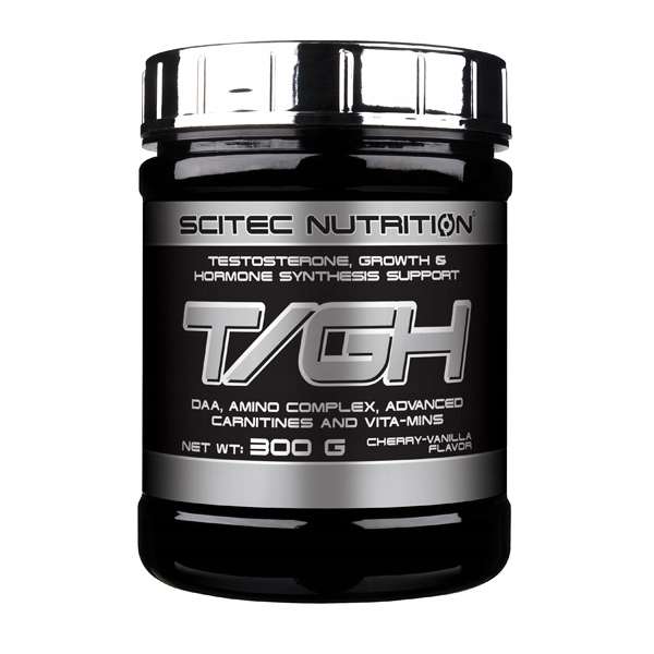 Testosterón - SCITEC T / GH - 300G Vanilka Cherry