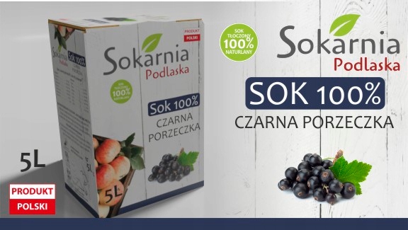 Šťava 100% čierna ríbezla 5L rovnaké ovocie