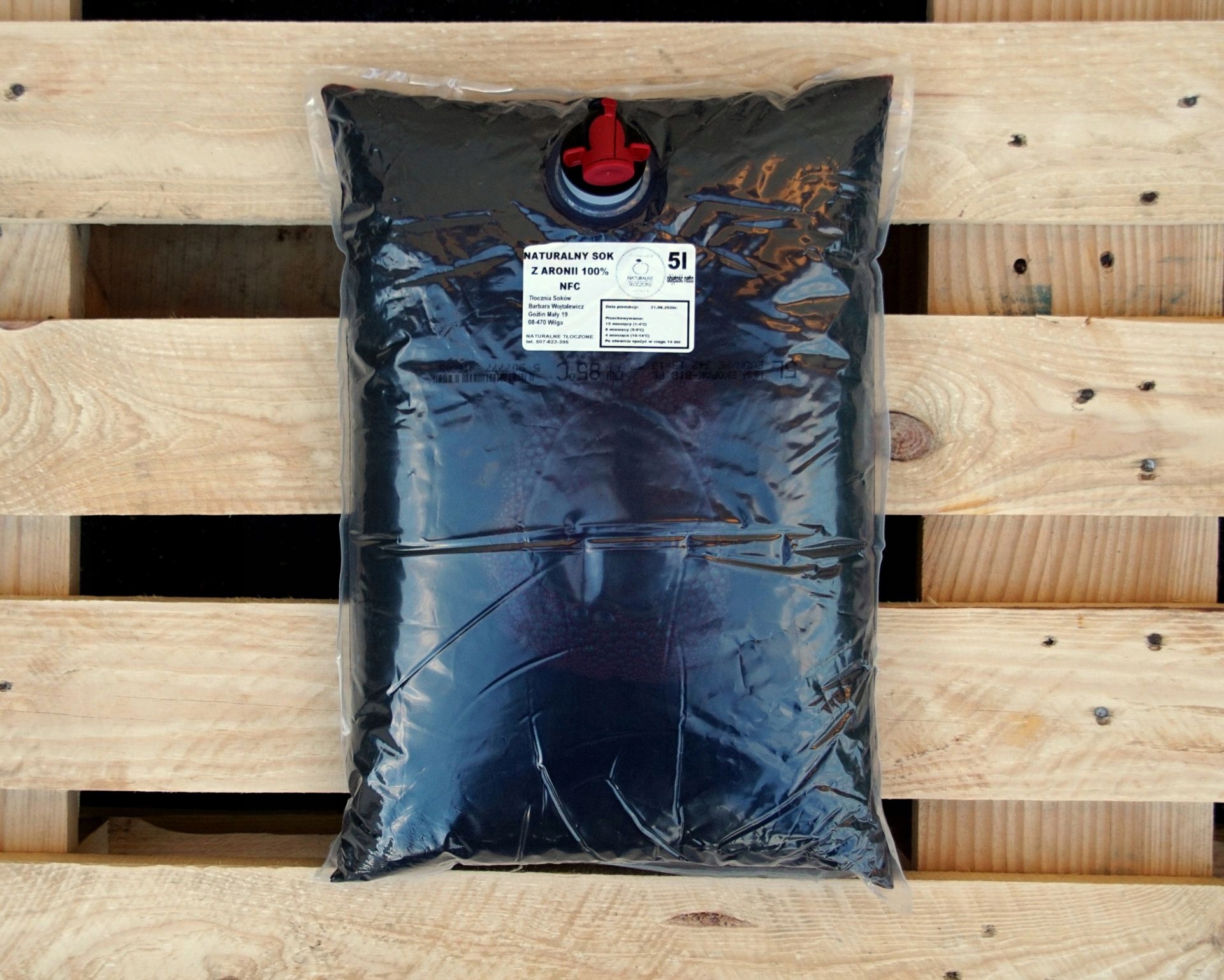 Aronia Juice 100% 5L (stlačené, NFC)