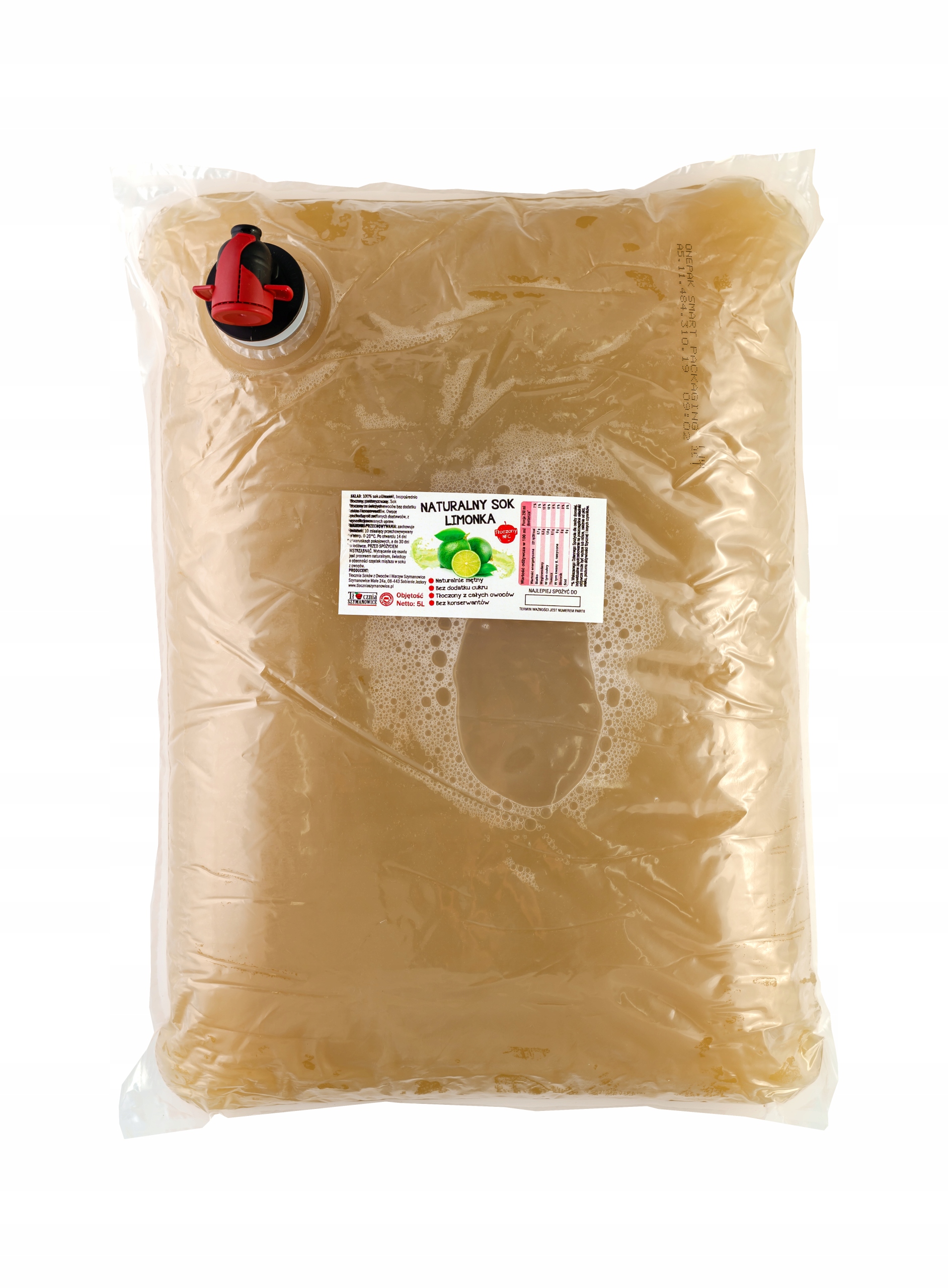 Limetová šťava 100% Limet Embossed Natural 3L