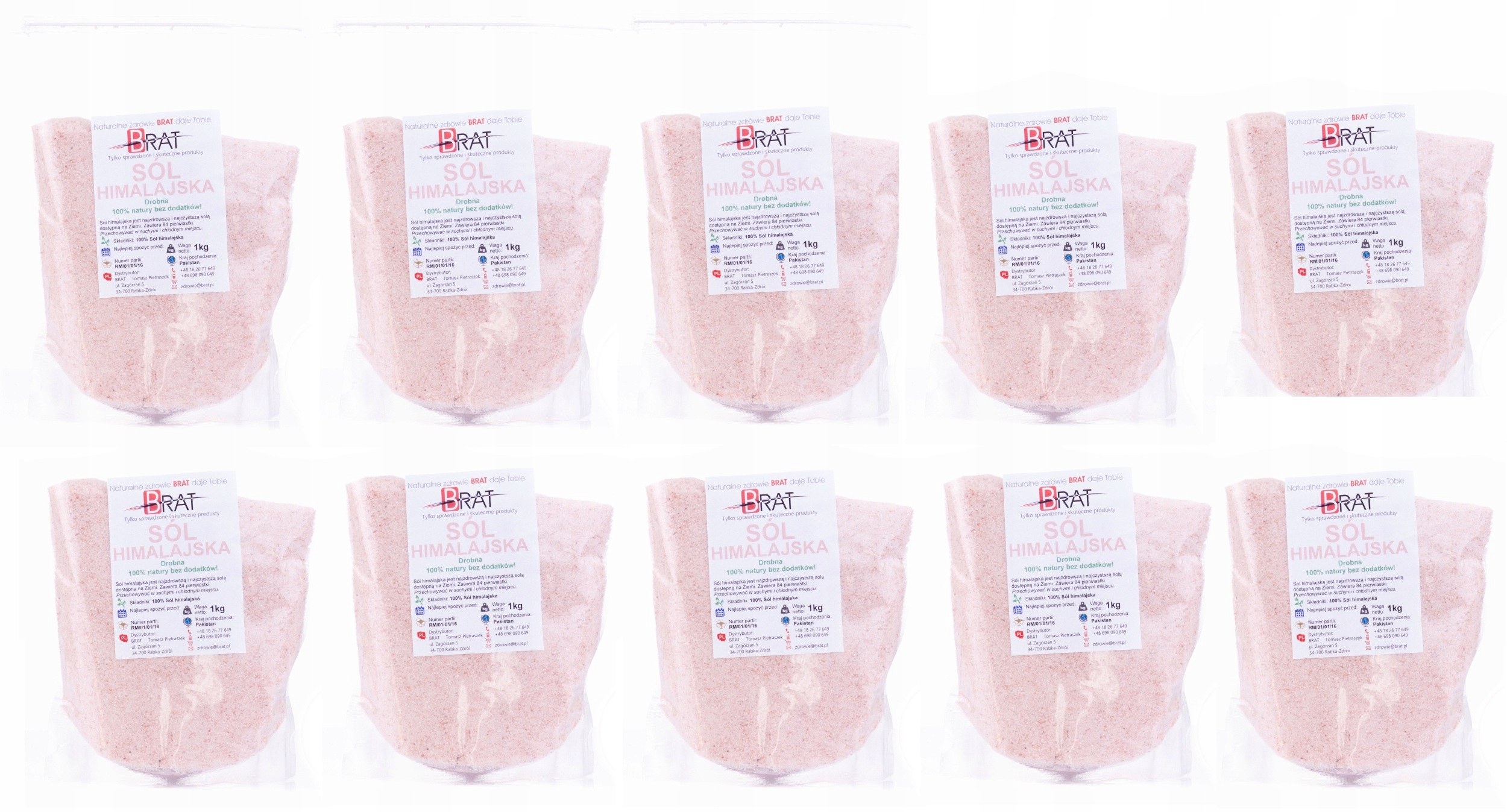 Himalájska soľ 10kg Pink Minor 84 Elements