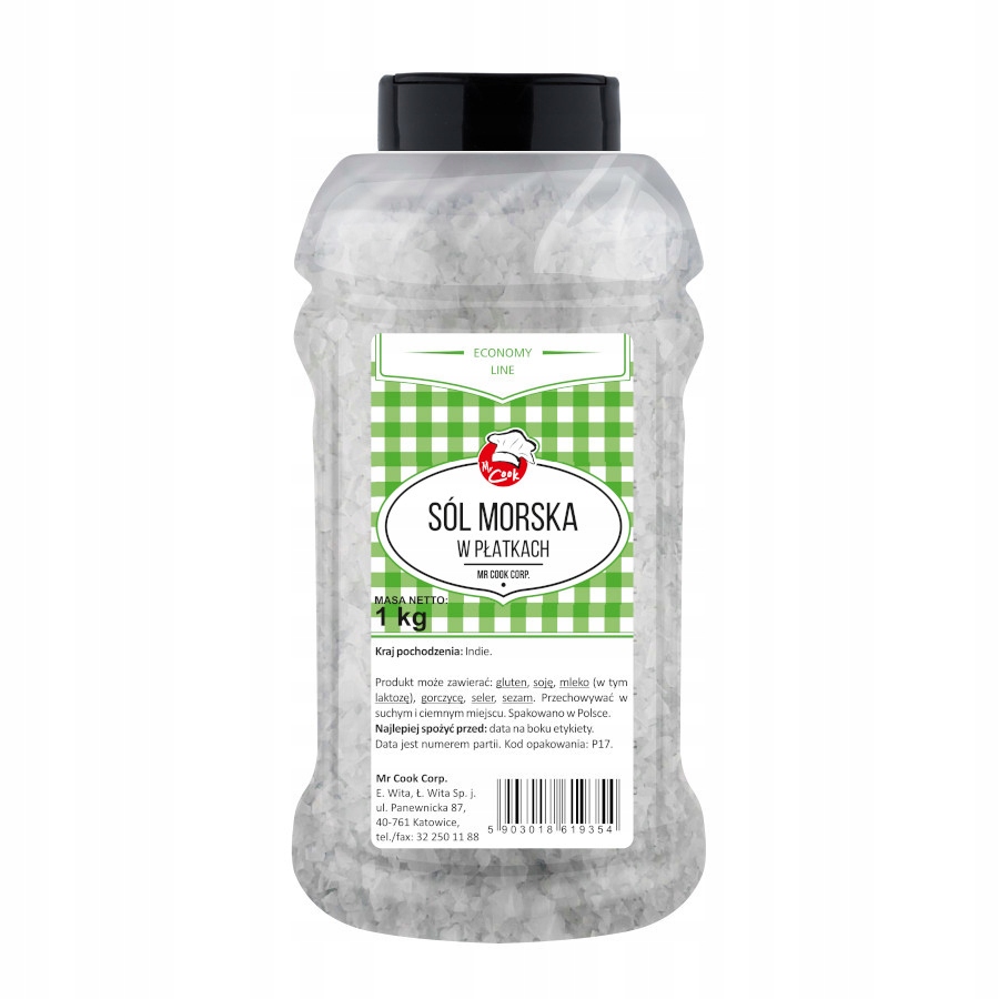 Soľ v morských lístkoch 1kg JAR Pyramídový dávkovač