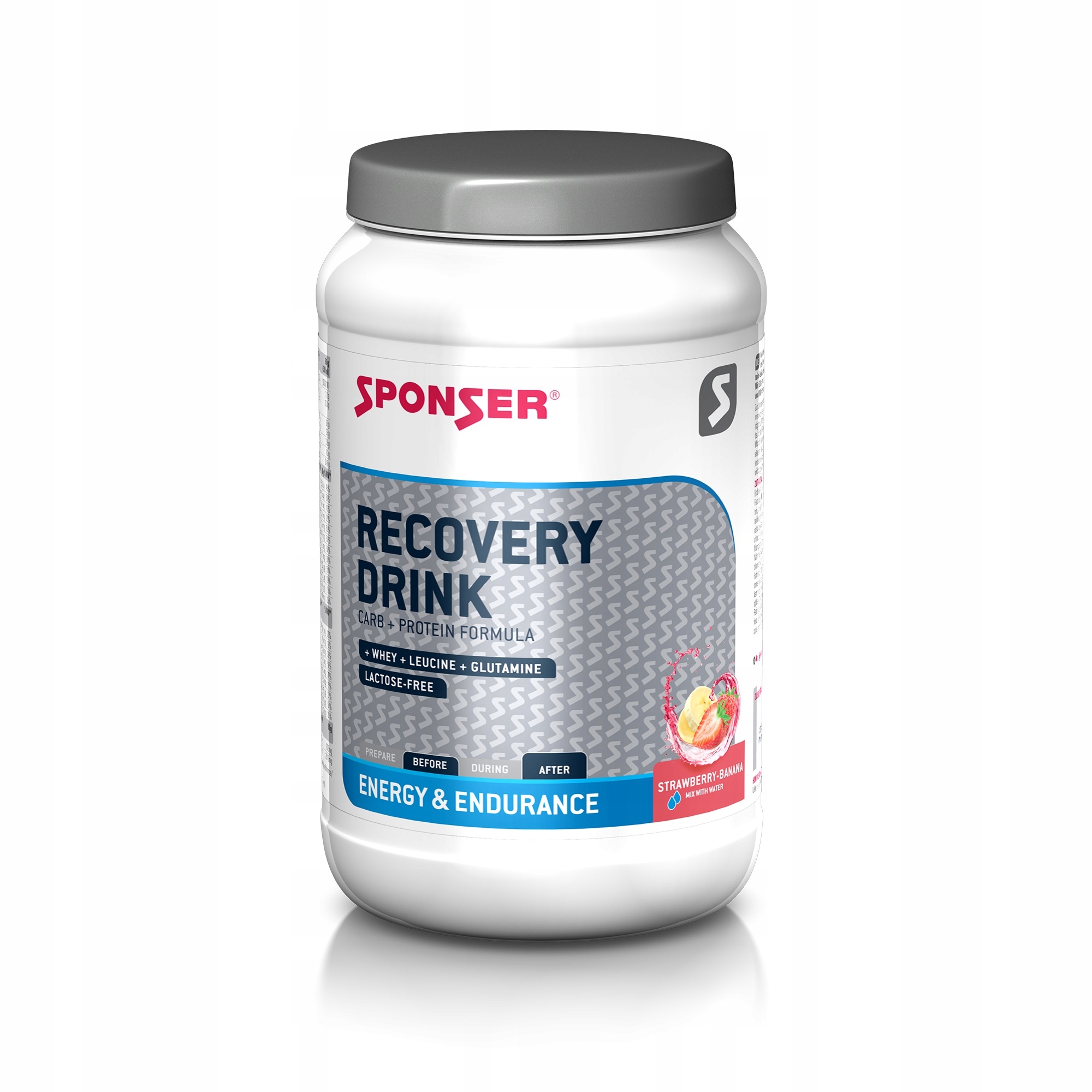 Sponzor jahodovo-banánového nápoja RECOVERY DRINK 1,2 kg