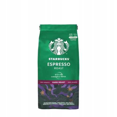 Káva mletá - Starbucks espresso pečené 200 g mleté kávy x 3